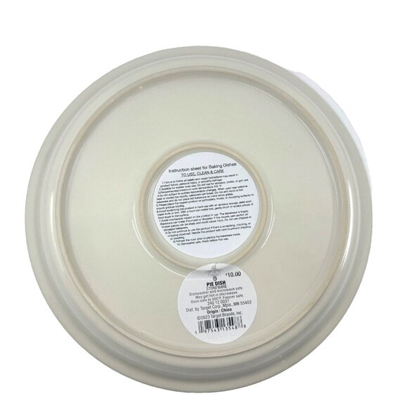 JOHN DERIAN x TARGET Stoneware Pie Plate Dish with Apple Print, 10" / New - Picture 6 of 11